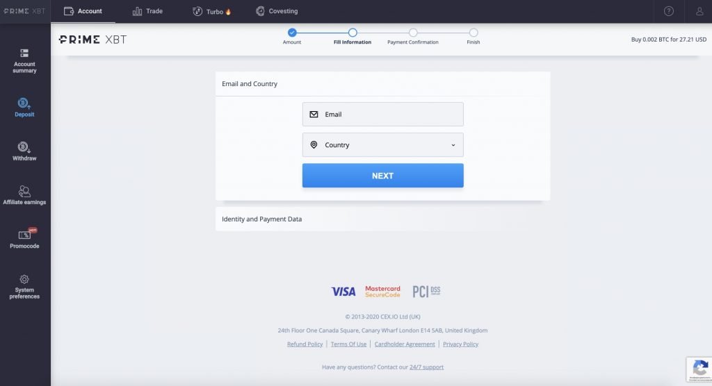 How To Fund Your Cybrox Pros Account By Credit or Debit Card - 2 step 1024x556