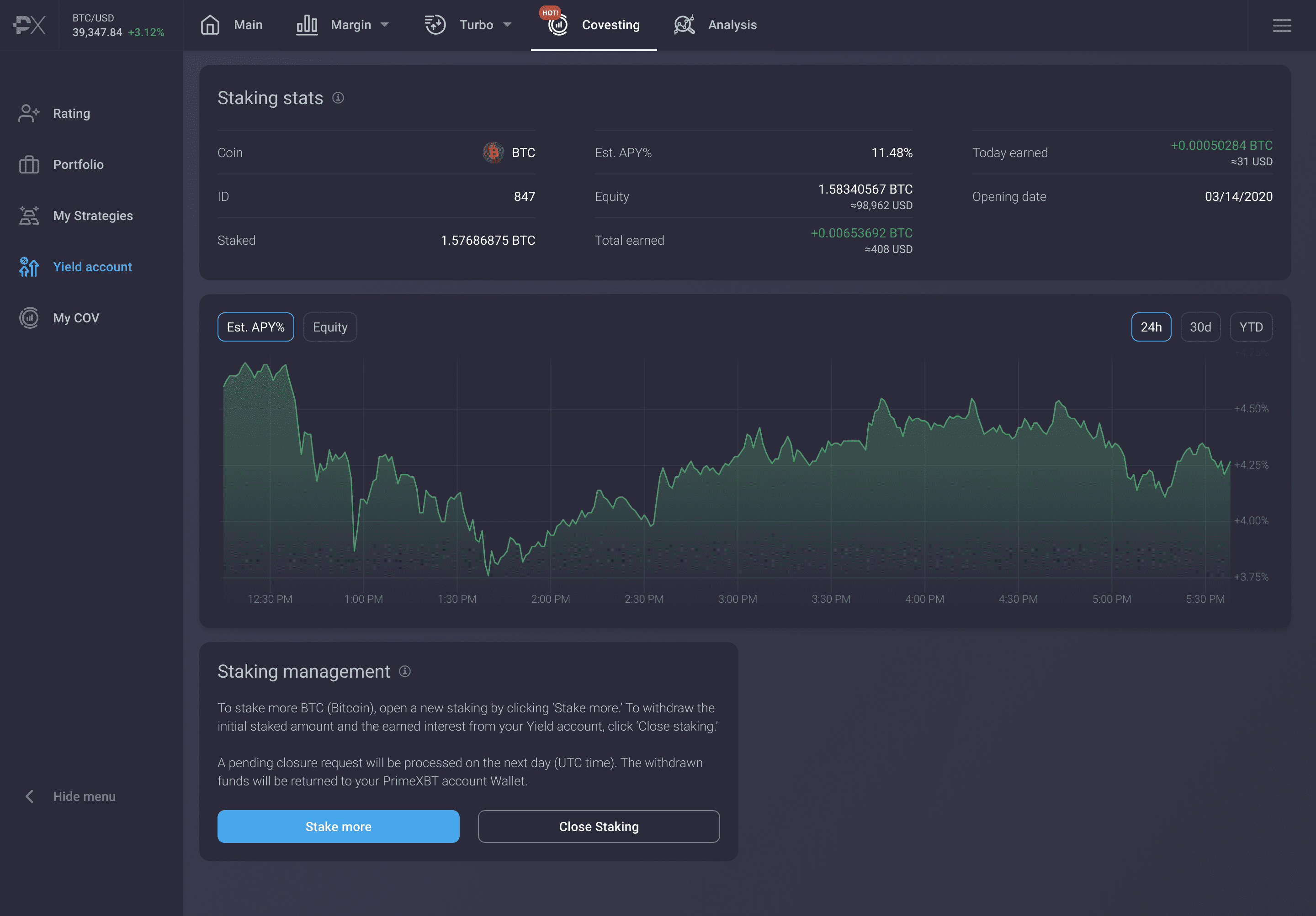 Cybrox Pros To Launch Covesting Yield Accounts Allowing For Staking Benefits - Yeld stats2x 1
